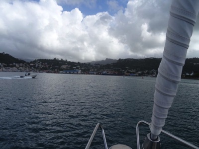 Heading into Grenada Yacht Club Heading into Grenada Yacht Club